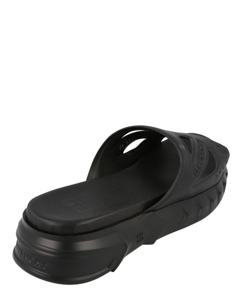 Givenchy Marshmallow Logo Slides Black