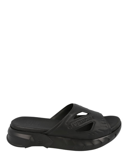 Givenchy Marshmallow Logo Slides Black