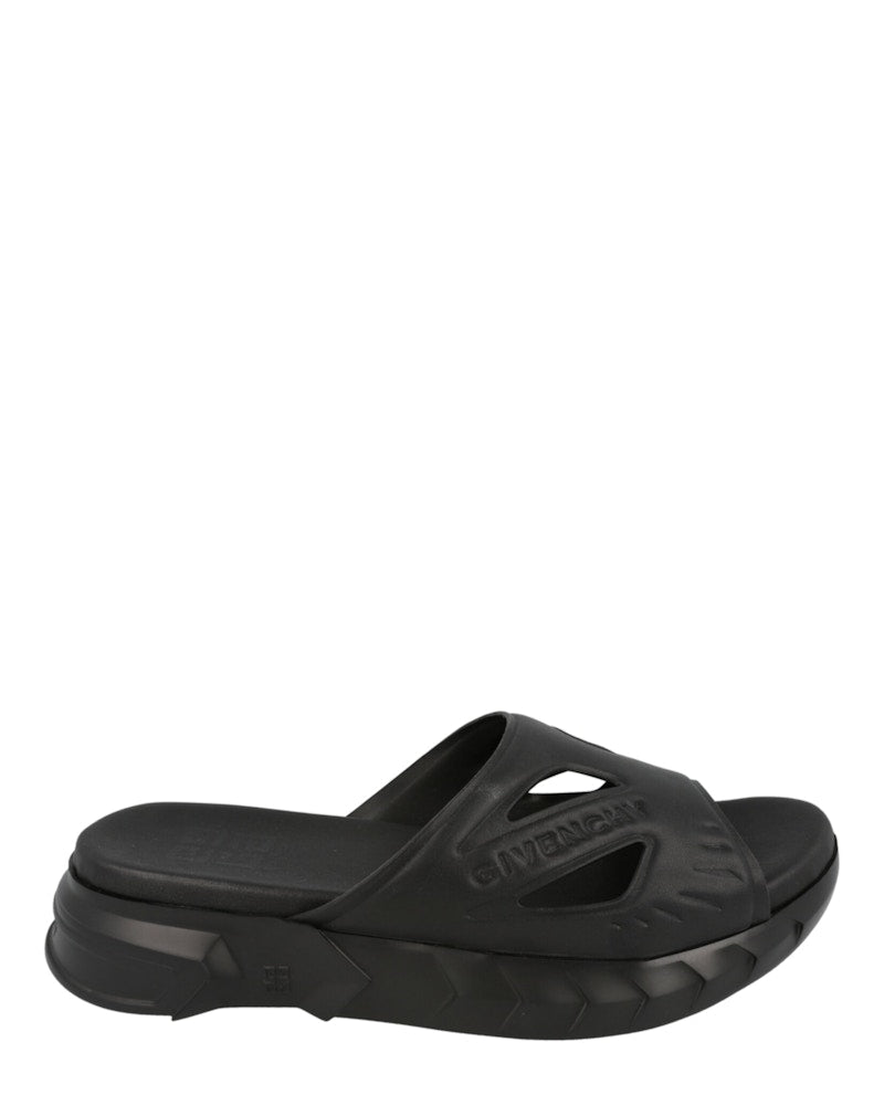 Givenchy Marshmallow Logo Slides Black
