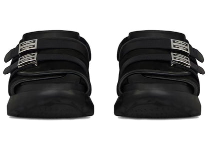 Givenchy Marshmallow Sandals Black Suede Leather