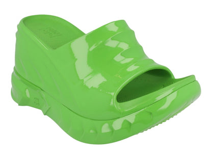 Givenchy Marshmallow Wedge Slides Absynthe Green (Women's)