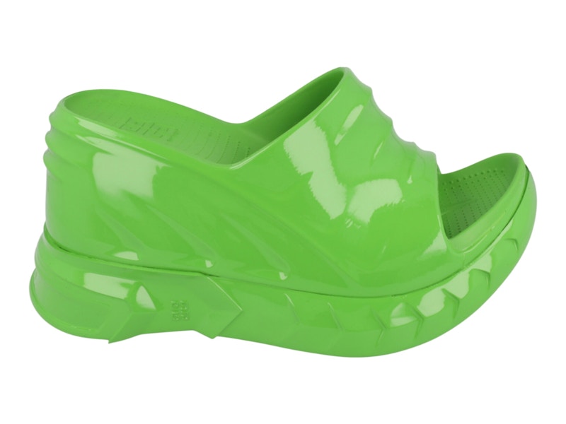Givenchy Marshmallow Wedge Slides Absynthe Green (Women's)