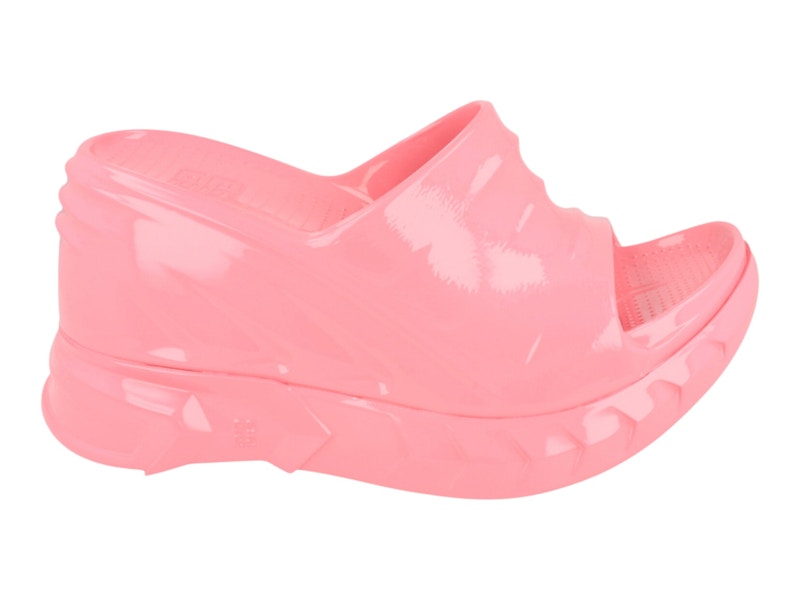 Givenchy Marshmallow Wedge Slides Bright Pink (Women's)