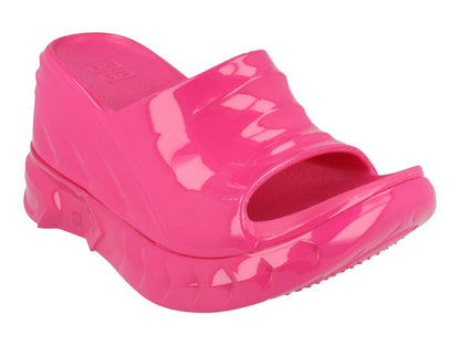 Givenchy Marshmallow Wedge Slides Neon Pink (Women's)