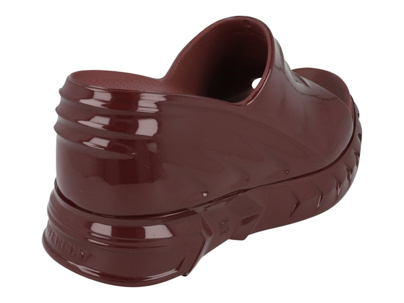 Givenchy Marshmallow Wedge Slides Oxblood Red (Women's)