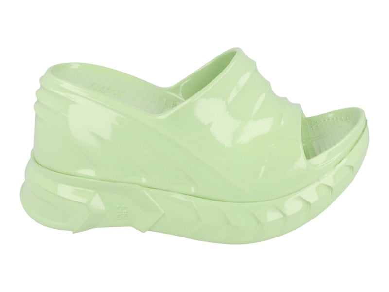 Givenchy Marshmallow Wedge Slides Pistachio (Women's)