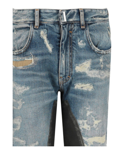 Givenchy Matthew Williams Distressed Jeans Medium Blue
