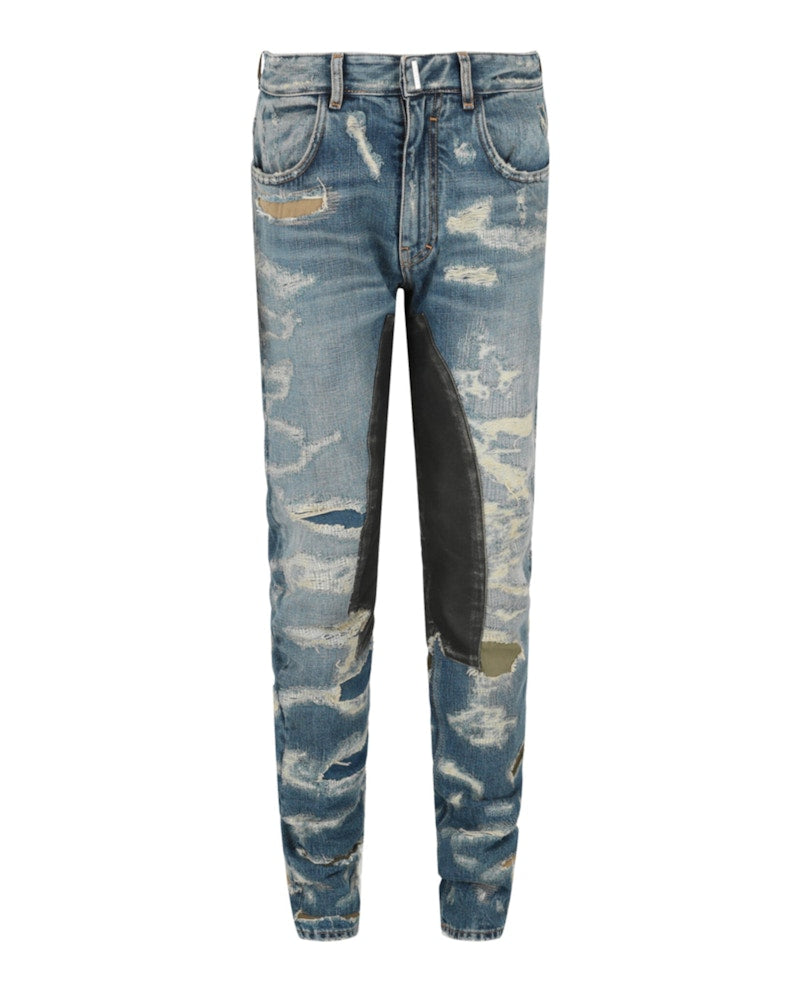 Givenchy Matthew Williams Distressed Jeans Medium Blue