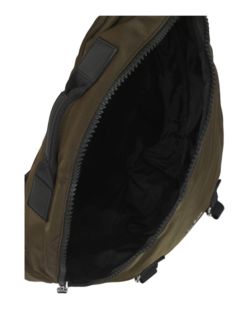 Givenchy Medium G-Zip Triangle Bag In Nylon Khaki