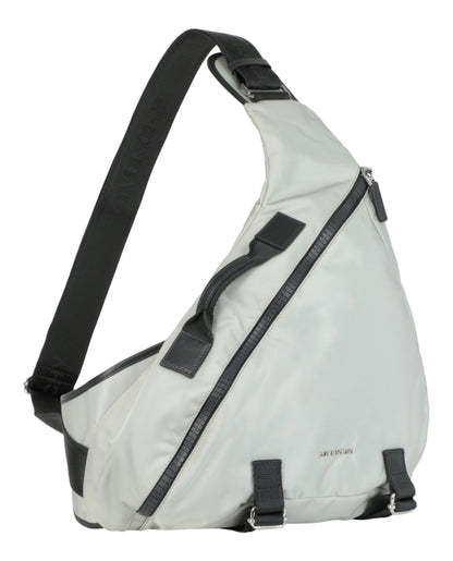 Givenchy Medium G-Zip Triangle Bag In Nylon Medium Grey