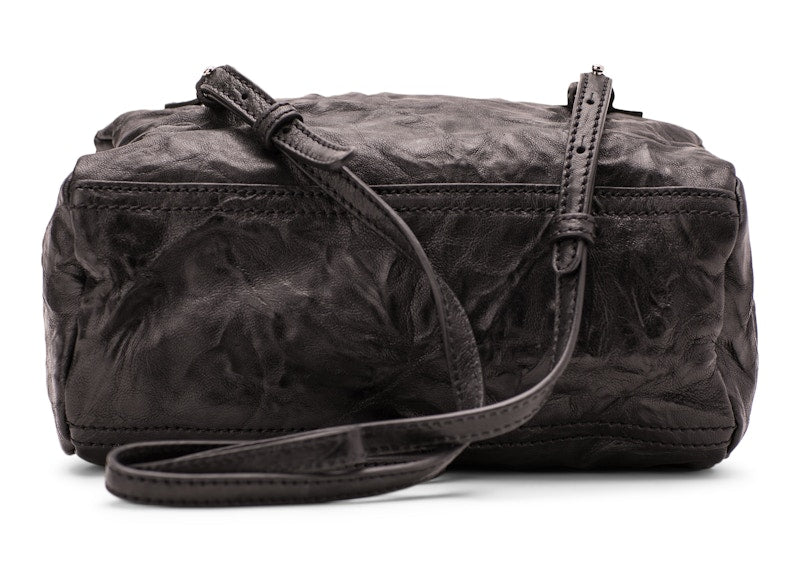 Givenchy Pepe Pandora Messenger Tumbled Sheepskin Mini Black