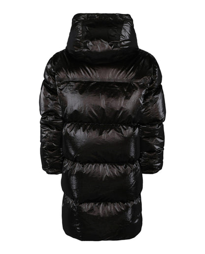 Givenchy Metallic Long Puffer Jacket Black