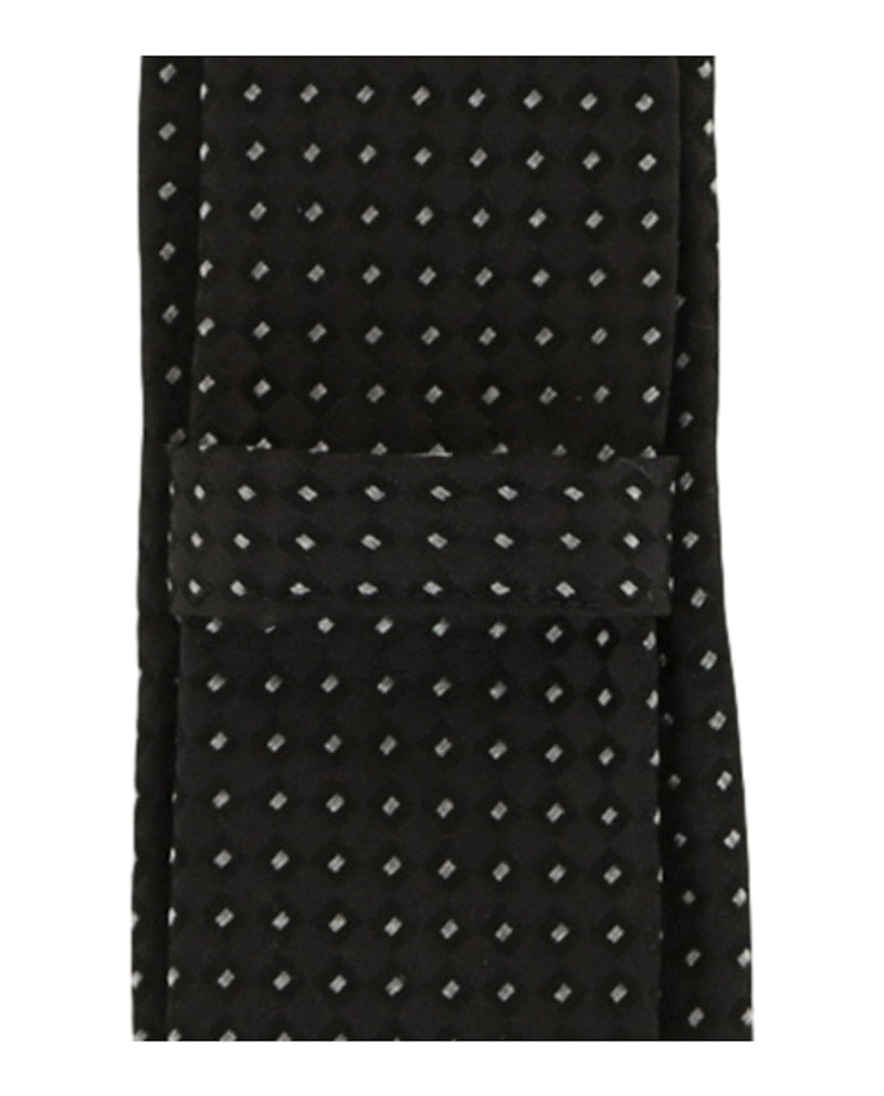 Givenchy Micro Design Silk Tie Black