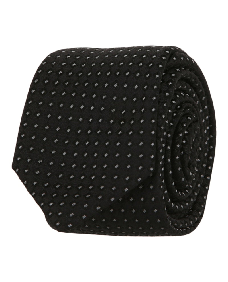 Givenchy Micro Design Silk Tie Black
