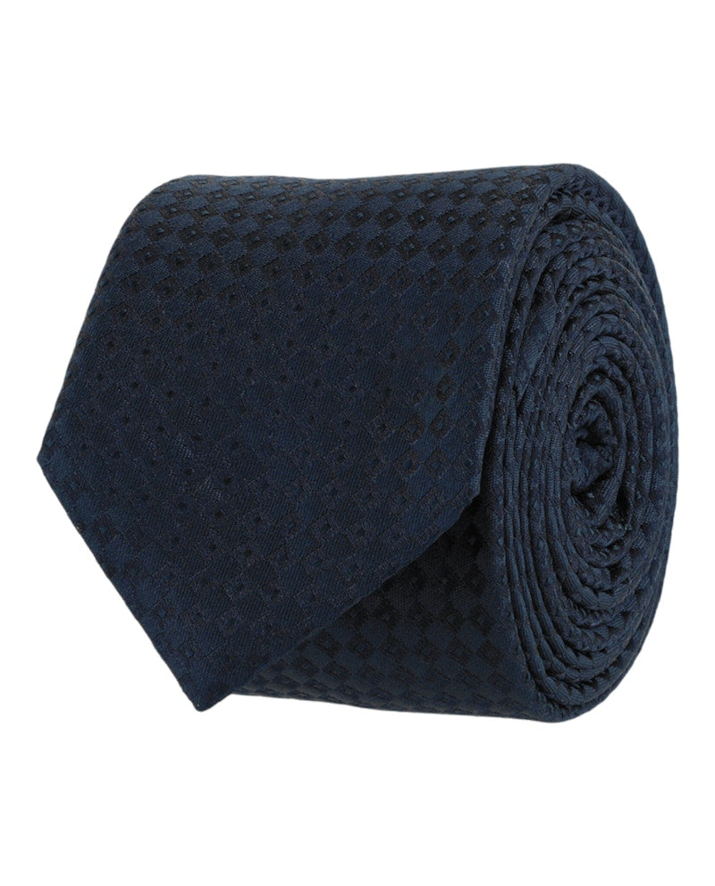 Givenchy Micro Design Silk Tie Navy