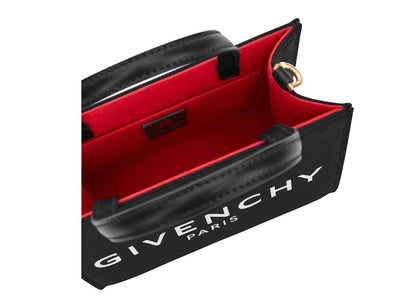 Givenchy Mini G-Tote Shopping Bag in Canvas Black