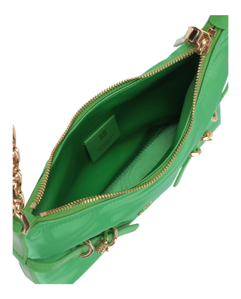 Givenchy Mini Voyou Satin Party Shoulder Bag Absynthe Green