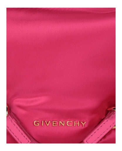 Givenchy Mini Voyou Satin Party Shoulder Bag Neon Pink