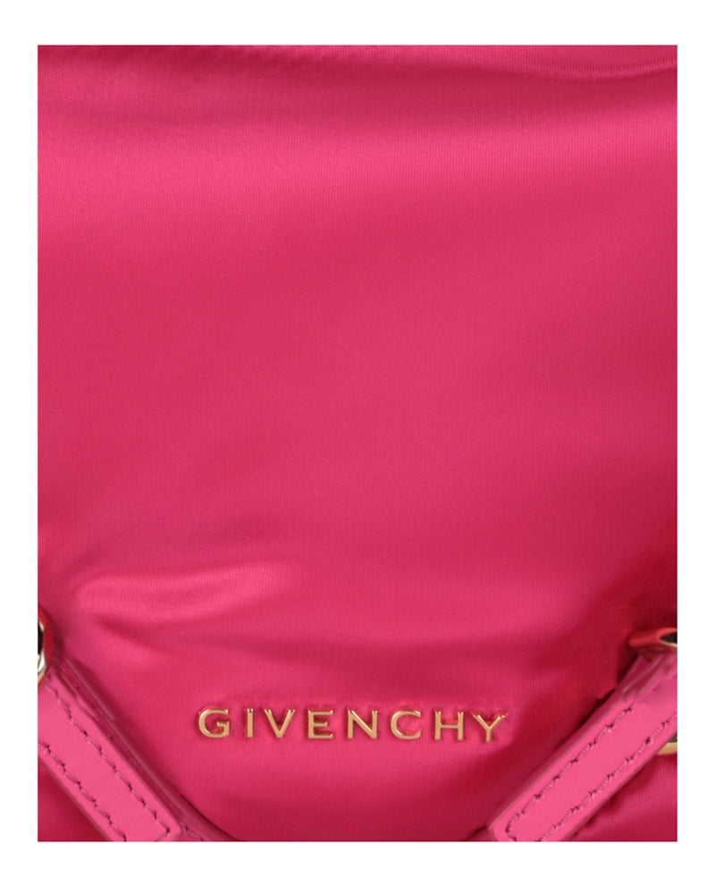 Givenchy Mini Voyou Satin Party Shoulder Bag Neon Pink