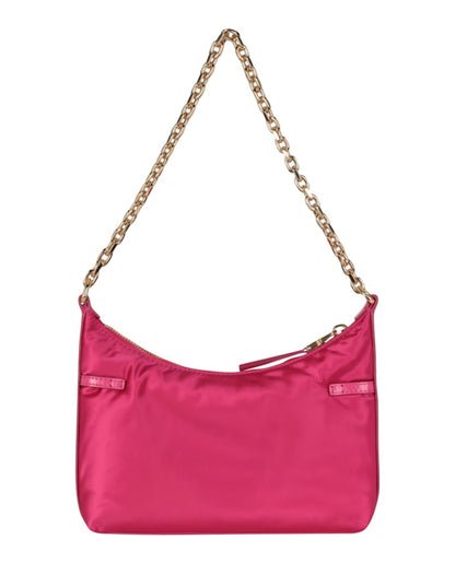 Givenchy Mini Voyou Satin Party Shoulder Bag Neon Pink