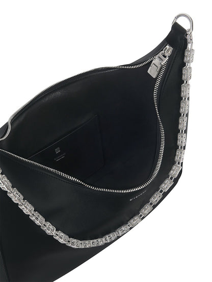 Givenchy Moon Cut Out Shoulder Bag Medium Black