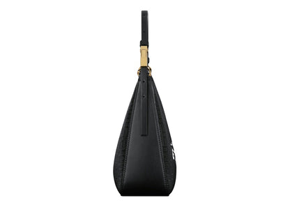 Givenchy Moon Cut Out Shoulder Bag Small 4G Embossed Givenchy Paris Print Black/White