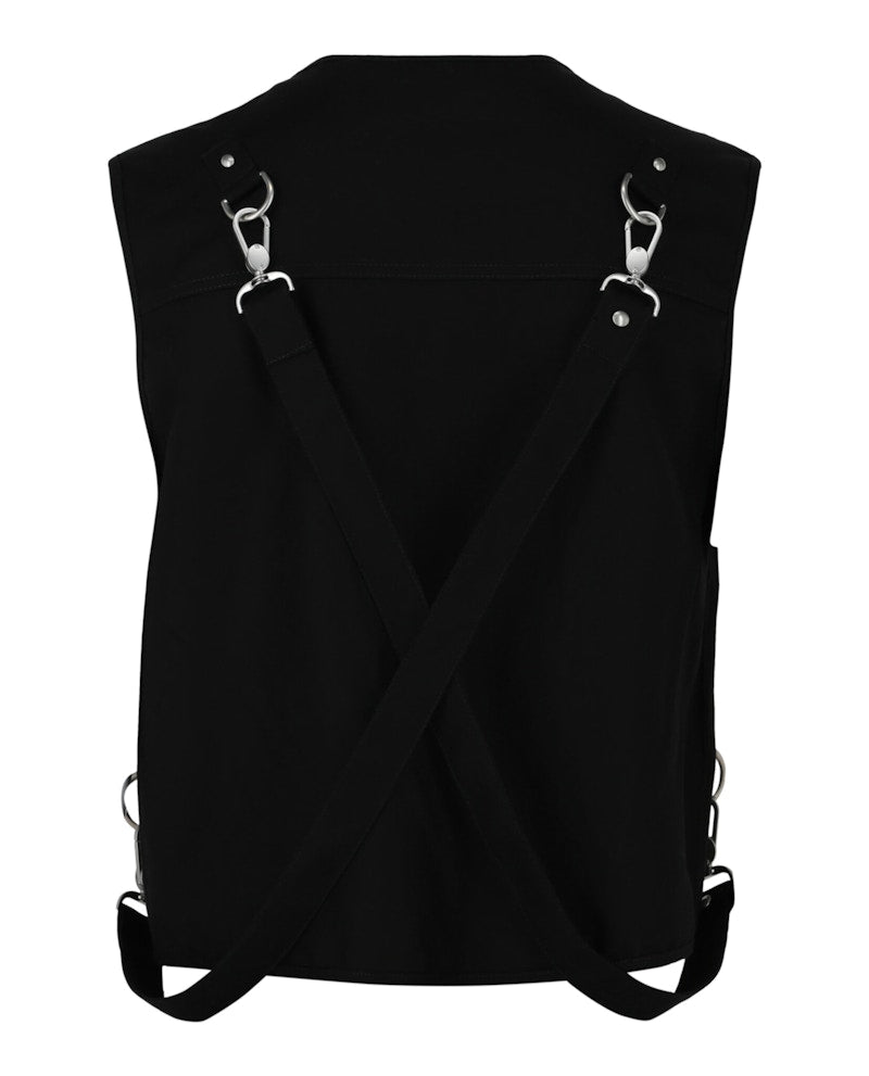 Givenchy Multi-Pocket Wool Vest Black