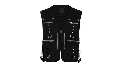Givenchy Multi-Pocket Wool Vest Black