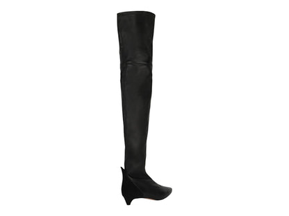Givenchy Over-The-Knee Kitten Heel Boots Black (Women's)