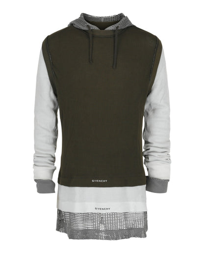 Givenchy Overlapped Hooded T-shirt Multi