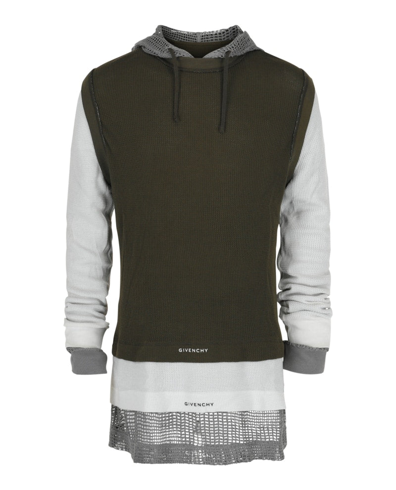 Givenchy Overlapped Hooded T-shirt Multi