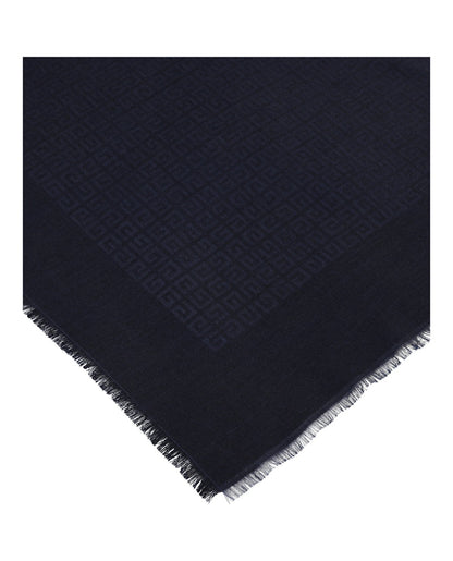 Givenchy Oversized 4G Logo Scarf Dark Blue