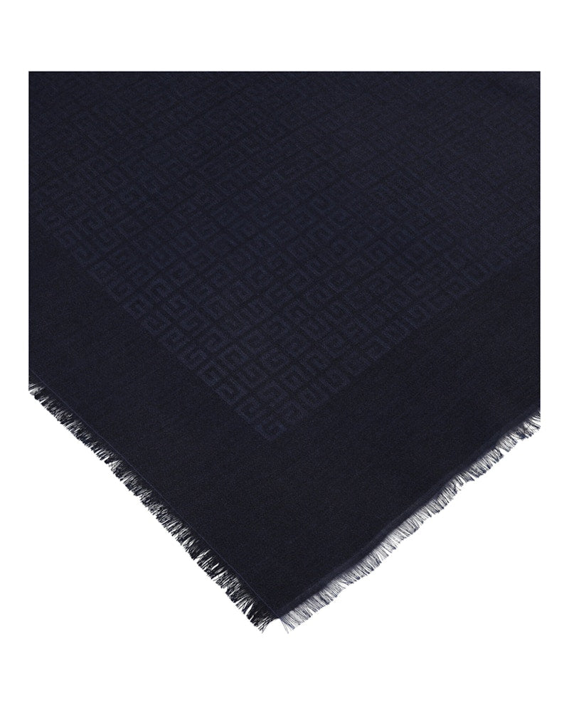 Givenchy Oversized 4G Logo Scarf Dark Blue