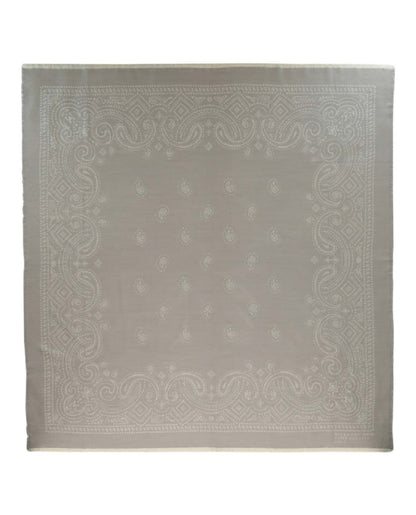 Givenchy Paisley Patterned Shawl Grey/White