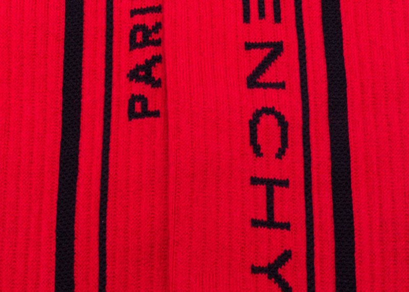 Givenchy Paris Logo Socks Red/Black