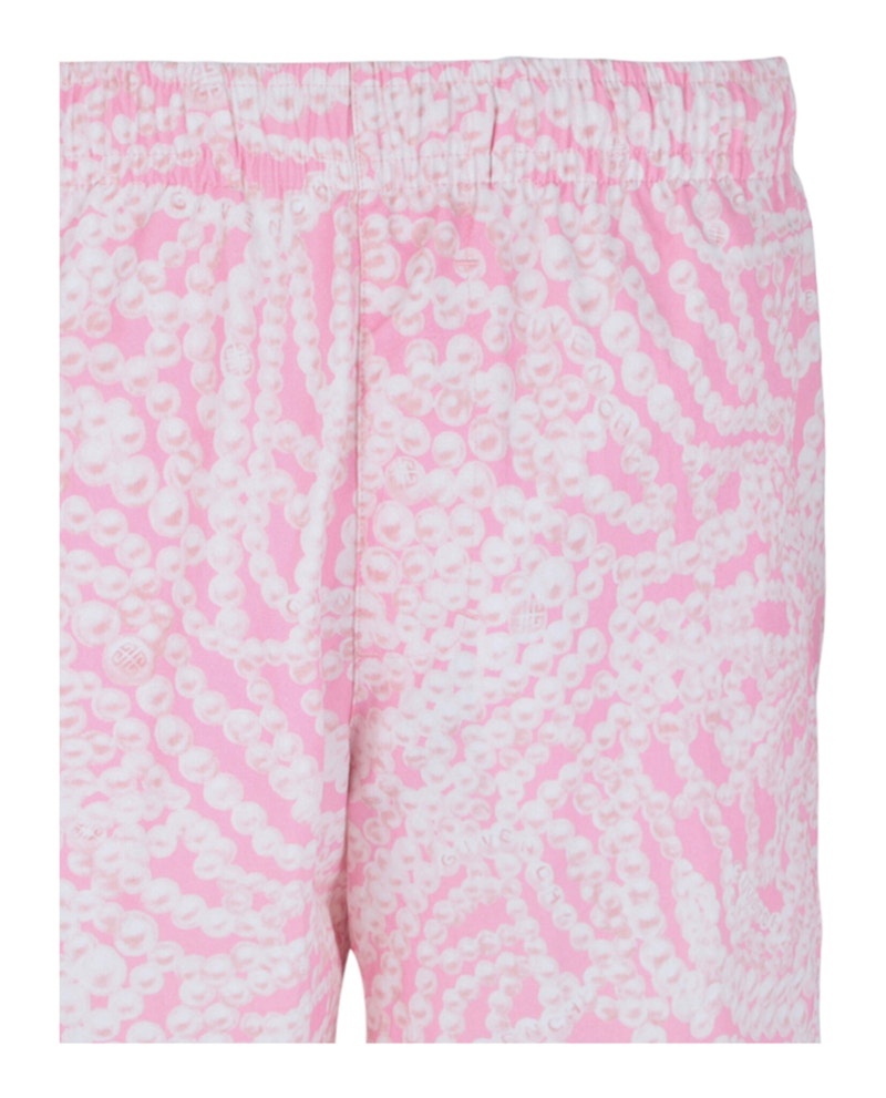 Givenchy Pearl Print Swimshorts Pink White