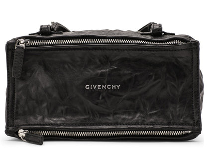 Givenchy Pepe Pandora Messenger Tumbled Sheepskin Mini Black