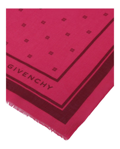 Givenchy Plumetis Scarf Peony Pink