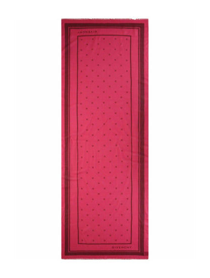 Givenchy Plumetis Scarf Peony Pink