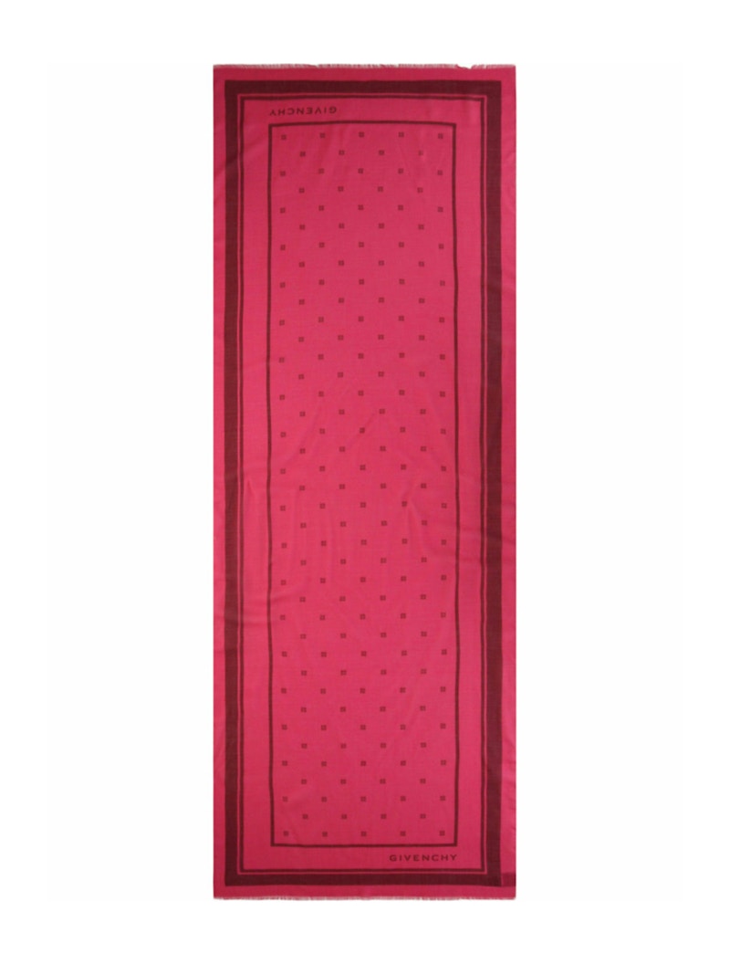 Givenchy Plumetis Scarf Peony Pink