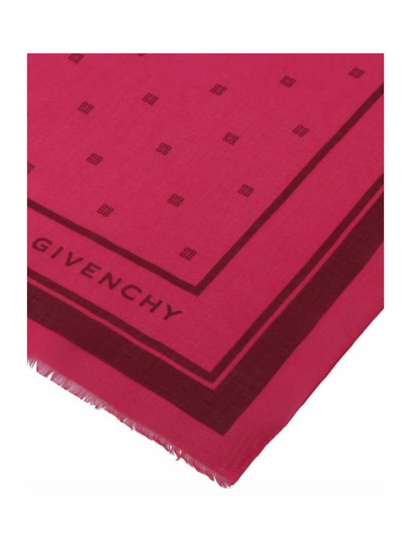 Givenchy Plumetis Scarf Peony Pink