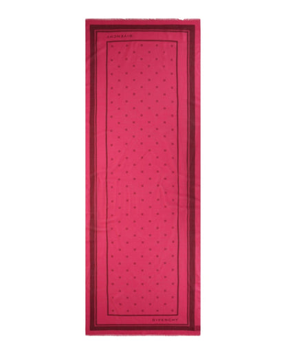Givenchy Plumetis Scarf Peony Pink