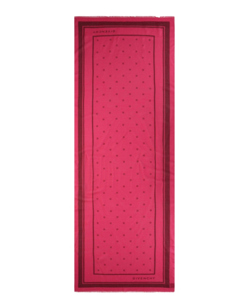Givenchy Plumetis Scarf Peony Pink