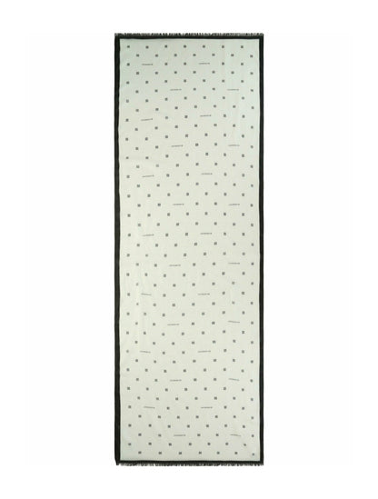 Givenchy Plumetis Scarf White/Black