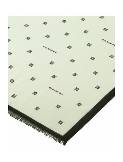 Givenchy Plumetis Scarf White/Black