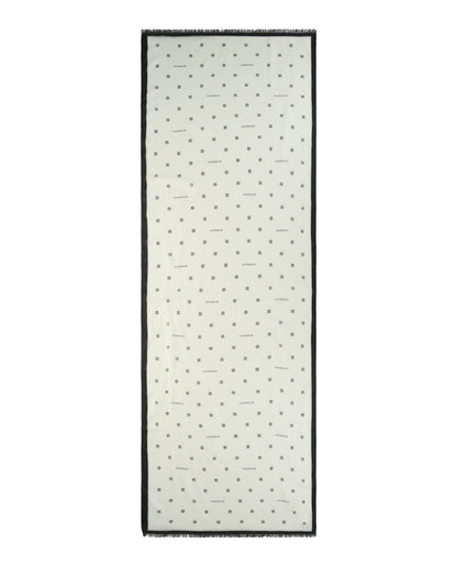 Givenchy Plumetis Scarf White/Black
