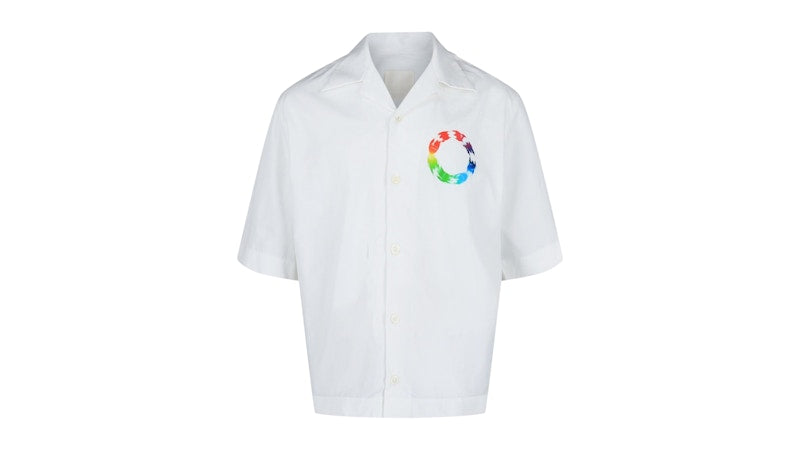Givenchy Poplin Hawaiian Shirt White