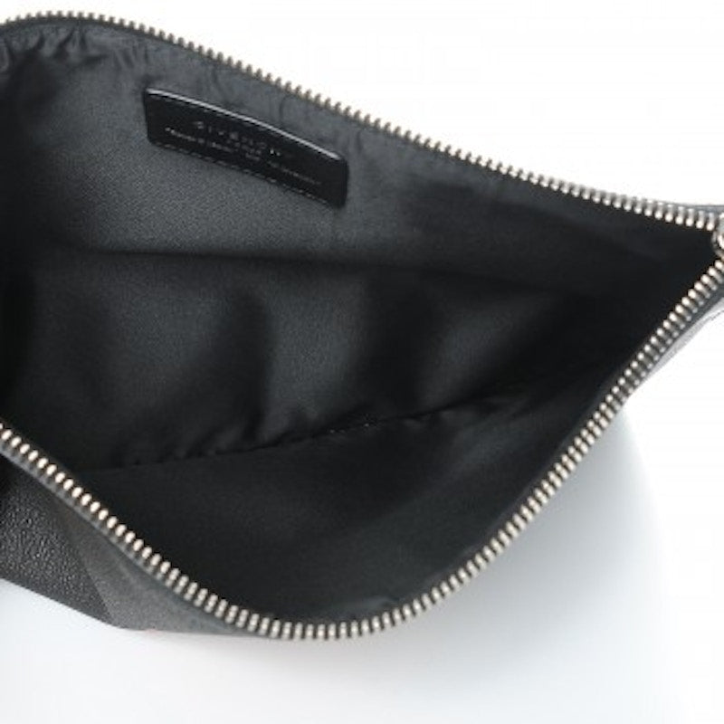 Givenchy Cosmetic Pouch Bambi Print Textured Medium Black