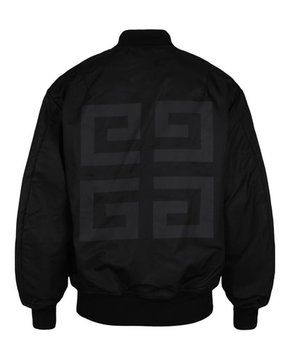 Givenchy Reversible Bomber Jacket Black Orange