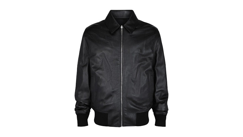 Givenchy Reversible Bomber Leather Jacket Black